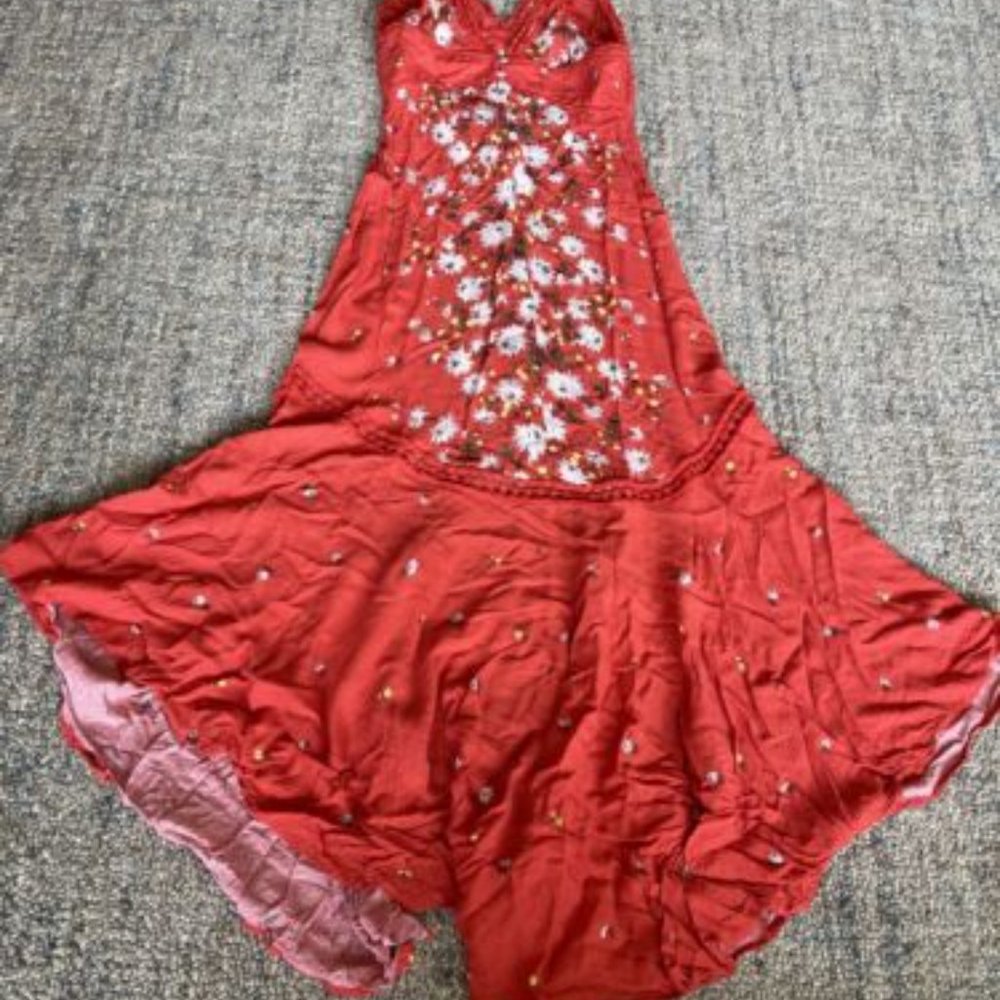 FREE PEOPLE Paradise Floral Print Maxi Dress- XS - Picture 3 of 4